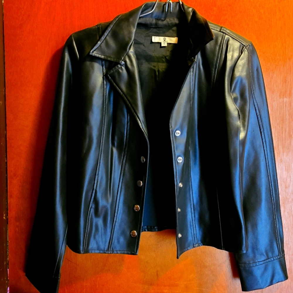 Faux leather jacket